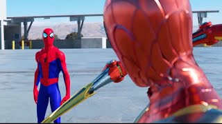 SPIDERMAN BATTLE FULL FIGHT  FFH vs SPIDERVERSE vs IRON SPIDER vs RAIMI amp MORE [upl. by Neerihs]