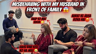 Misbehaving With My Husband 😱 Biwi Rude behaviour se Abresh Rone Laga  Fokats  Abresh amp Zeeshan [upl. by Daigle59]