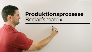 Produktionsprozesse Bedarfsmatrix Matrizen RZE mit Parameter  Mathe by Daniel Jung [upl. by Latoniah]