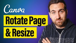 How to Rotate Page in Canva Resize amp Change Dimensions [upl. by Joses]