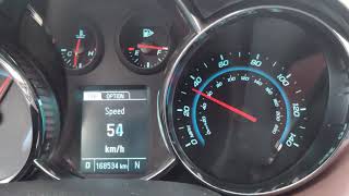 Chevrolet Cruze 14 Turbo 0100 kmh acceleration [upl. by Yelime]