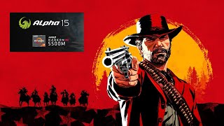 MSI ALPHA 15 RYZEN 7 3750H 7nm RX 5500M Red Dead Redemption 2 Ultra Text  high Setting [upl. by Graff]