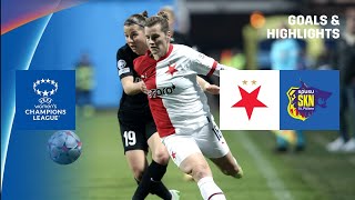 LAST MINUTE WINNER  Slavia Prague vs St Pölten Highlights UEFA Womens Champions League 202223 [upl. by Airemaj]