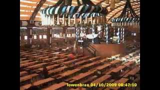 Munich Oktoberfest 2009  inside Lowenbrau Tent 3 days in 2 minutes [upl. by Rebmeced726]