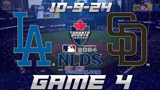 10924 Los Angeles Dodgers vs San Diego Padres NLDS Game 4 Game Audio  MLB Playoff Cast amp Chat [upl. by Gnanmas]