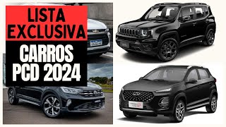 10 CARROS PCD DISPONÍVEIS COM TODAS AS ISENÇÕES EM 2024 QUAL É MELHOR [upl. by Clevey]