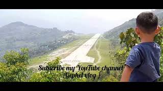 Pakyong Airport exploring from viewpoint spyjettakeoff youtube channel name Gephel Vlog [upl. by Yhtomot846]