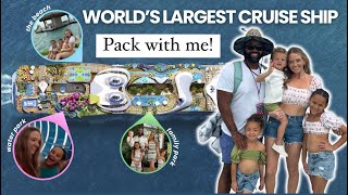 Pack with us for the WORLDS LARGEST CRUISE SHIP🚢🏖️ Cruise PackWithMe Vlog [upl. by Ardeha]