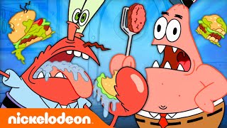 Everyone BUT SpongeBob Cooking Krabby Patties For 20 Minutes 🤔🍔  Nicktoons [upl. by Grof]