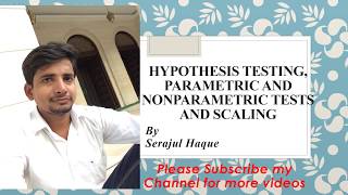 Hypothesis Testing Test Types and Scaling Research methodology Part4 NET 2018 Paper1in Hindi [upl. by Nnylak]