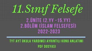 2ÜNİTE İslam Felsefesi Problemleri [upl. by Josiah]