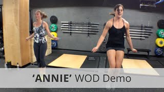 quotANNIEquot CrossFit WOD Demo  533 Rx [upl. by Yoccm]