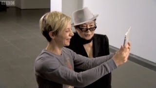 Yoko Ono at Serpentine Gallery London with Miranda Sawyer on BBC TVs The Culture Show [upl. by Olnek134]