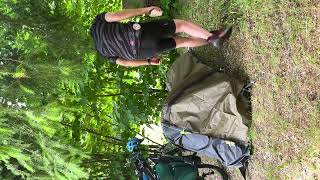 Jack Wolfskin Gossamer 1 set up  Bike Touring [upl. by Ellitnahc]