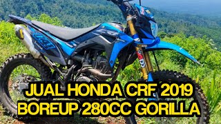 JUAL ‼️CRF 150 TAHUN 2019 BORE UP 280CC GORILLA FULL BRT [upl. by Camden929]