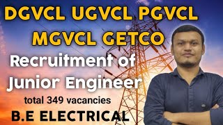 DGVCL recruitment 2024 GETCO PGVCL MGVCL UGVCL Junior engineer getco ugvcl pgvcl dgvcl mgvcl [upl. by Rachele319]