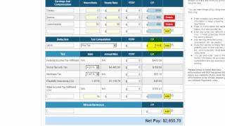 Free payroll tax paycheck calculator [upl. by Sheehan968]