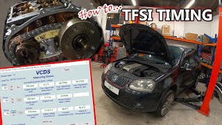 How To  TFSI TIMING BELT and CHAIN [upl. by Airotahs]