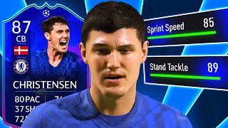 TOTGS Christensen Review  FIFA 22 87 Andreas Christensen Player Review [upl. by Nicko]