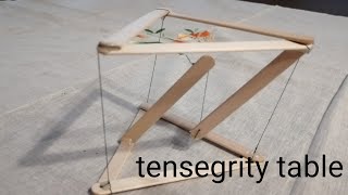 Come fare un mini tavolo fluttuante tensegrity table [upl. by Atinomar]