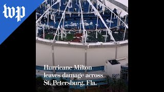 Milton leaves damage across St Petersburg Fla [upl. by Wilmott]