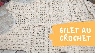 Colete de Crochê ♥ Gilet au Crochet [upl. by Gahl]