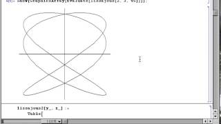 Oscilloscope Week 2 Part 8 Lissajous Mathematica [upl. by Shaner]