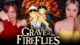 Asian girls watch anime for the first time  Grave of the Fireflies Reaction Studio Ghibli [upl. by Harmonia]