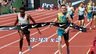 2023 Pre Classic Recap Show Jakob Ingebrigtsen and Yared Nuguse 343 Miles [upl. by Kary668]