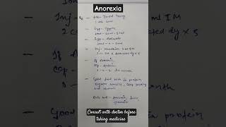 Anorexia prescription medicine for knowledge  consult with doctor before taking med Anorexia [upl. by Karb]