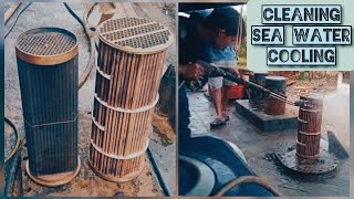 How to cleaning intercooler amp sea water cooling [upl. by Nainatrad]