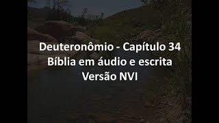 Deuteronômio Capítulo 34 Bíblia em áudio e escrita Versão NVI [upl. by Antin]