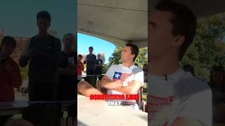 Charlie Kirk DESTROYS arrogant student⁉️✅❌ charliekirk debate [upl. by Ruckman572]