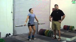 Second Pull in the Snatch Tip for Olympic Weightlifting [upl. by Aggappora]