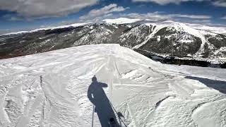 Skiing quotThe Spinequot Arapahoe Basin Ski Area Colorado [upl. by Eittap]