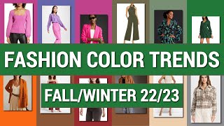 Fashion Color Trends Fall 2022 Winter 2023  Pantone Colors Of The Season [upl. by Alcinia]