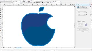 Cara Membuat Logo Apple dengan CorelDRAW  Belajar CorelDraw [upl. by Anahir587]