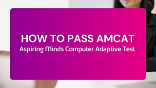 How to pass the AMCAT Assessment Aspiring Minds Computer Adaptive Test [upl. by Raynata]