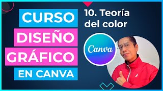 Curso DISEÑO GRÁFICO en CANVA  10 Teoría del color [upl. by Irovi]