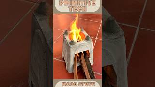 How to Build a Primitive Wood Stove with Cement Plastic Stool amp Banana Stem 🛠️🔥  OffGrid Cooking [upl. by Storm]