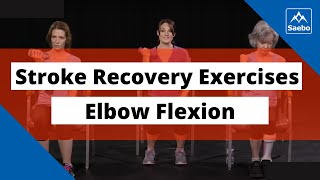 Best Stroke Recovery Exercises  Elbow Flexion [upl. by Maclean]