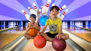 Bowling for Kids  Fun at the Indoor Bowling  Indoor Game for Kids [upl. by Zaller]