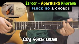 Zaroor  Aparshakti Khurana  Guitar Lesson  Instagram Viral Song [upl. by Ardnama]