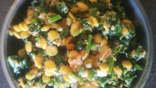 पालकाची सुकी भाजी  Spinach Vegetable Palka Chi Sukhi Bhaji recipe in marathi [upl. by Charmion]