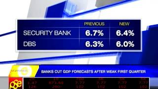 Banks cut GDP forecasts after weak Q1 [upl. by Ekard]