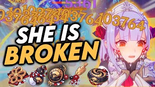 REDHORN CHANGES EVERYTHING 23 UPDATED Noelle Build Guide  Genshin Impact Showcase [upl. by Alorac297]