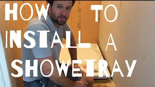 Shower tray installation how to [upl. by Adnamma]