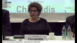 Dr Andrea Christidis bei 💥LIVE  Pressesymposium AXION Resist  Zielscheibe Kind und Bindung💥 [upl. by Lawler53]