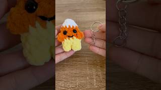 The easiest way to add a keychain to your crochet plushies crochettutorial amigurumi crochet [upl. by Beberg]