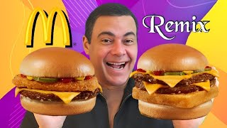 McDonalds Surf N Turf burger and Chicken Cheeseburger 🍔 food review [upl. by Anaela]